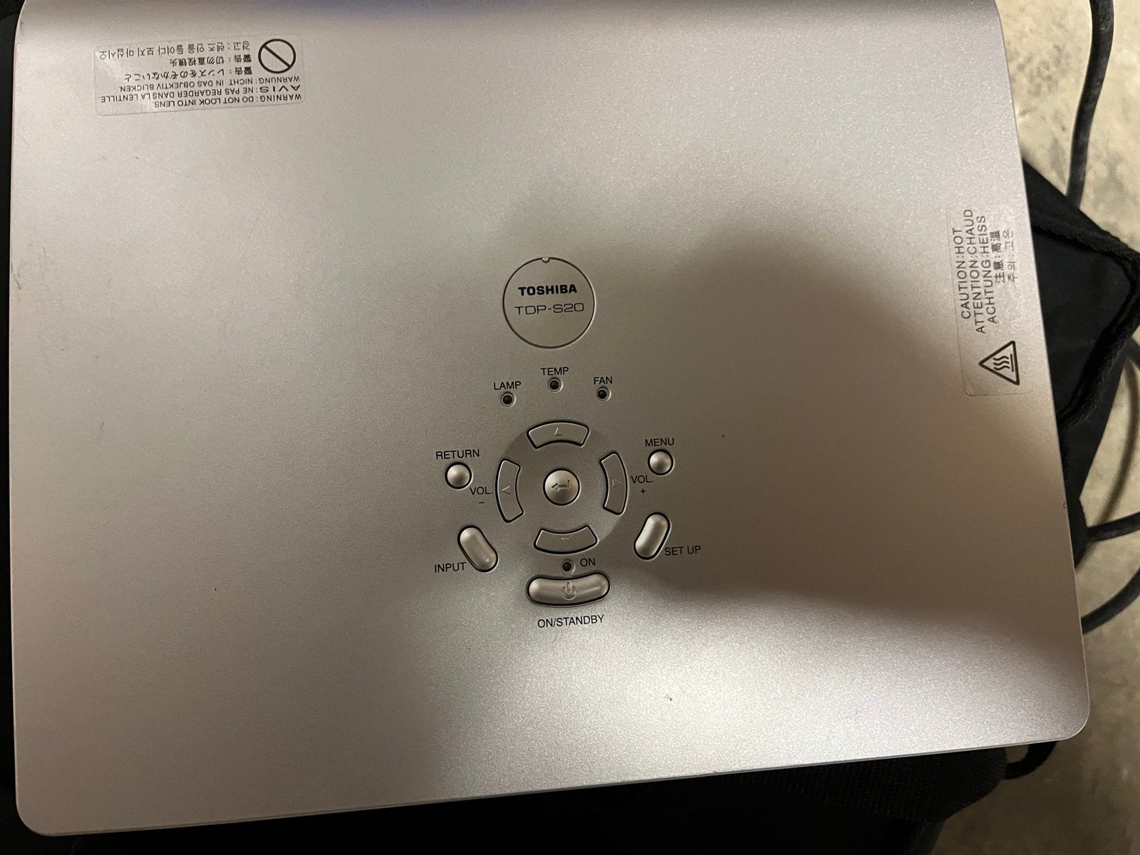 Toshiba TDP-S20 Beamer - Gebruikt, Ophalen of Verzenden, Gebruikt, DLP, Overige resoluties