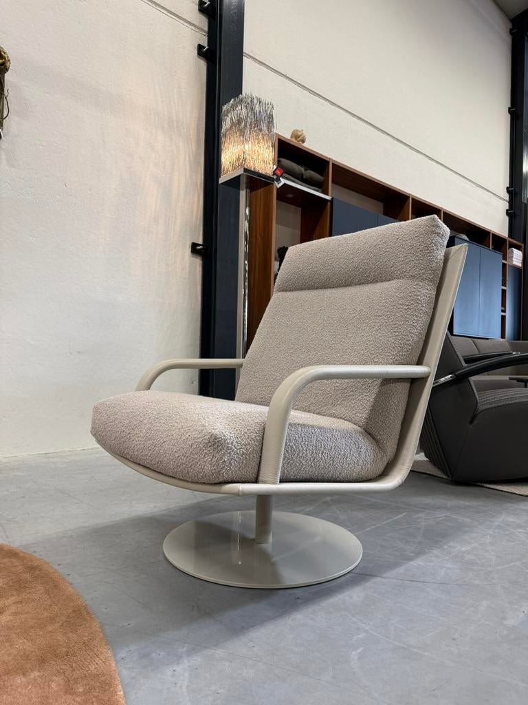 Nieuw Leolux Kudo Draai fauteuil boucle stof Design stoel, Huis en Inrichting, Fauteuils, Nieuw, Stof, 50 tot 75 cm, 75 tot 100 cm