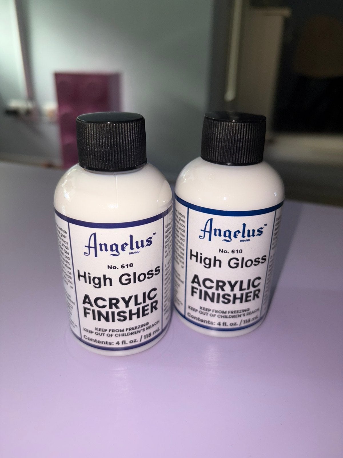 Angelus high gloss acrylic finisher, Ophalen of Verzenden, Zo goed als nieuw, Wit