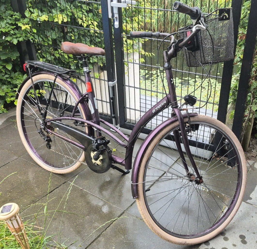Grote dames fiets B-twin, Ophalen, Gebruikt, Overige merken, Versnellingen