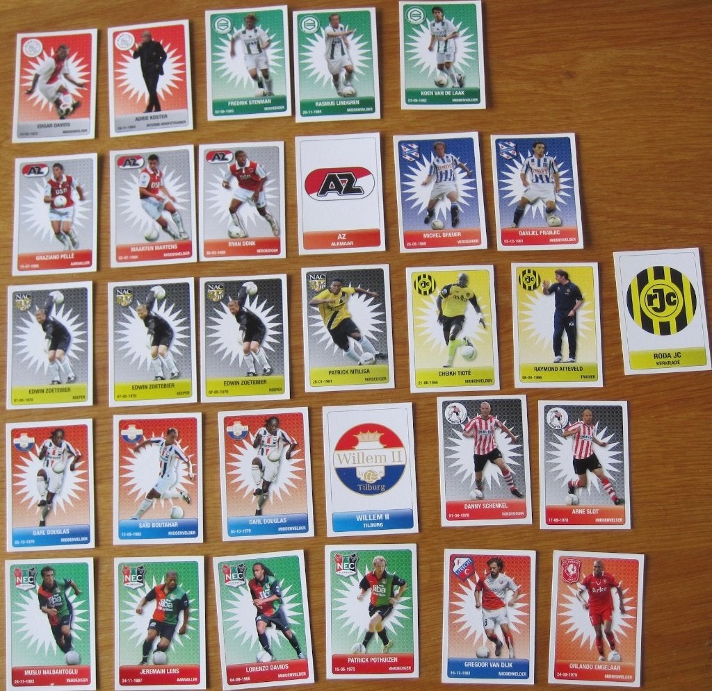 serie voetbalplaatjes van Plus - 30 verschillende, Plus, Ophalen of Verzenden