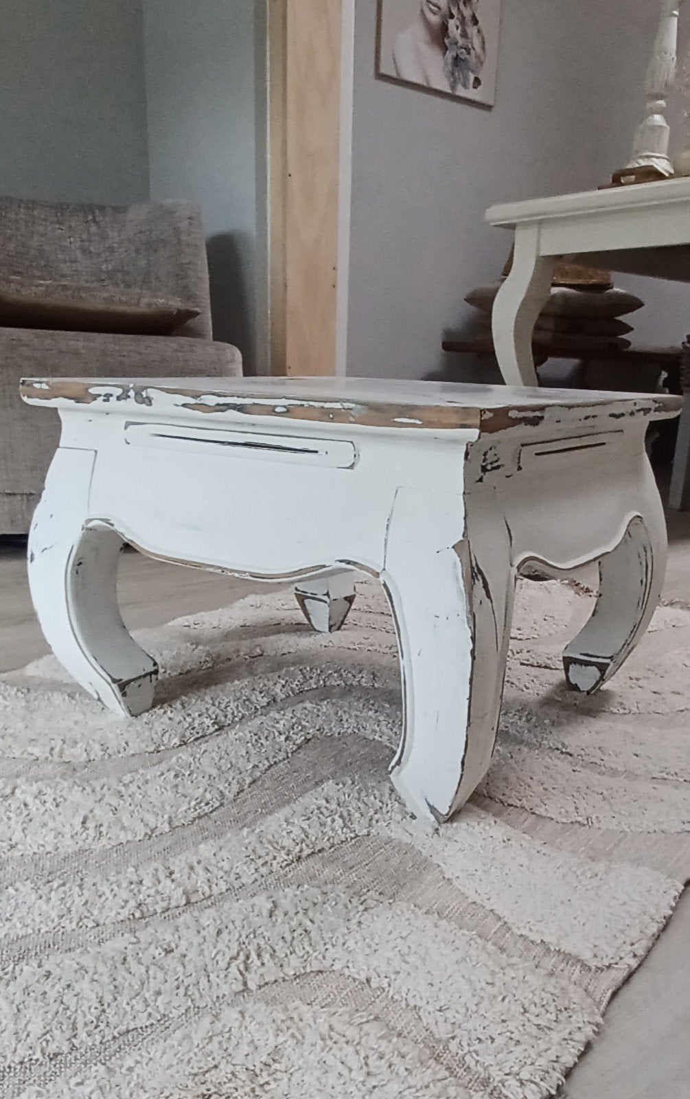 Mooi klein formaat opium tafel, Ophalen, 25 tot 50 cm, Rond, 50 tot 100 cm