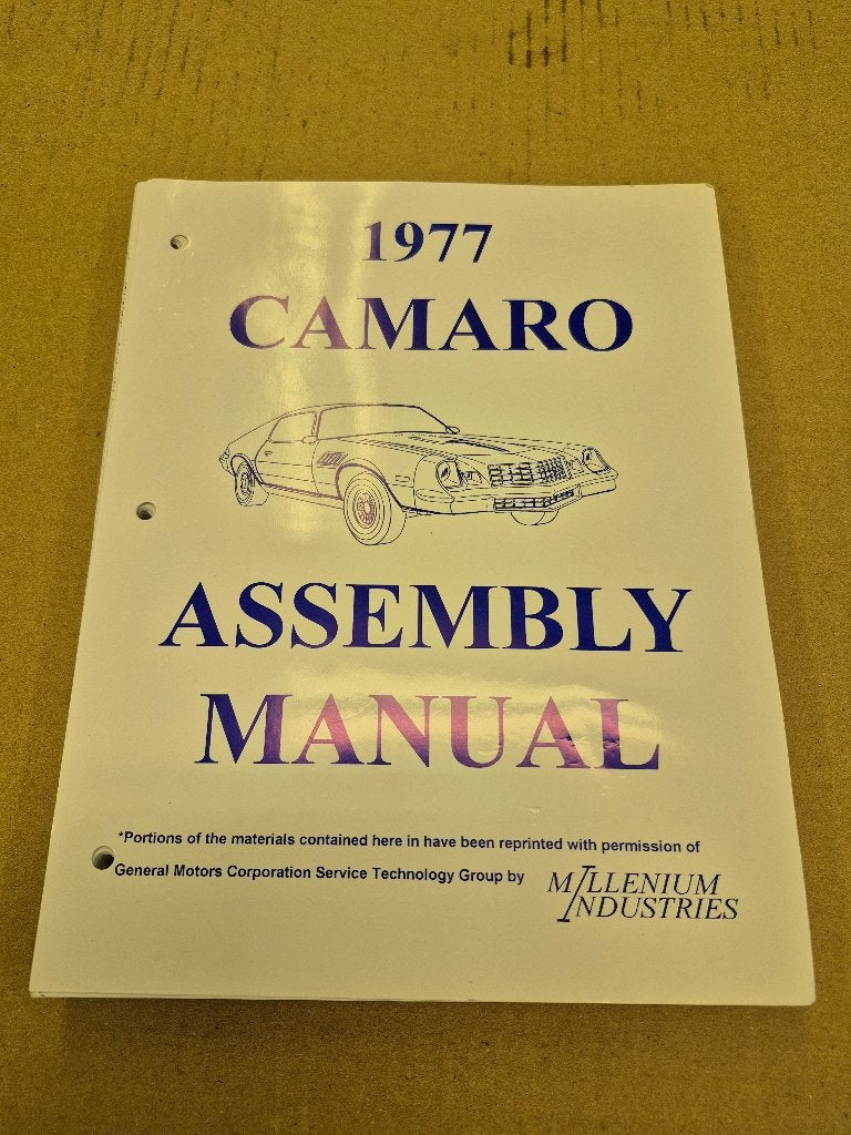 Chevrolet Camaro Assembly Manual, Ophalen of Verzenden, Gelezen, Chevrolet