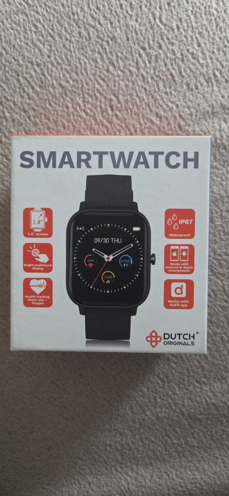 Dutch originals Smartwach Nieuw in doos, Ophalen of Verzenden, Nieuw, Zwart, Android
