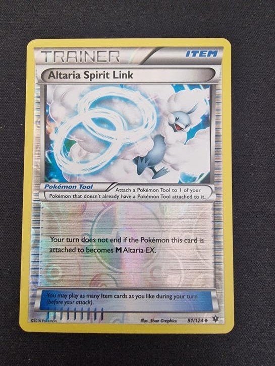 Altaria Spirit Link Reverse Holo 91/124 – XY Fates Collide, Verzenden, Zo goed als nieuw, Losse kaart