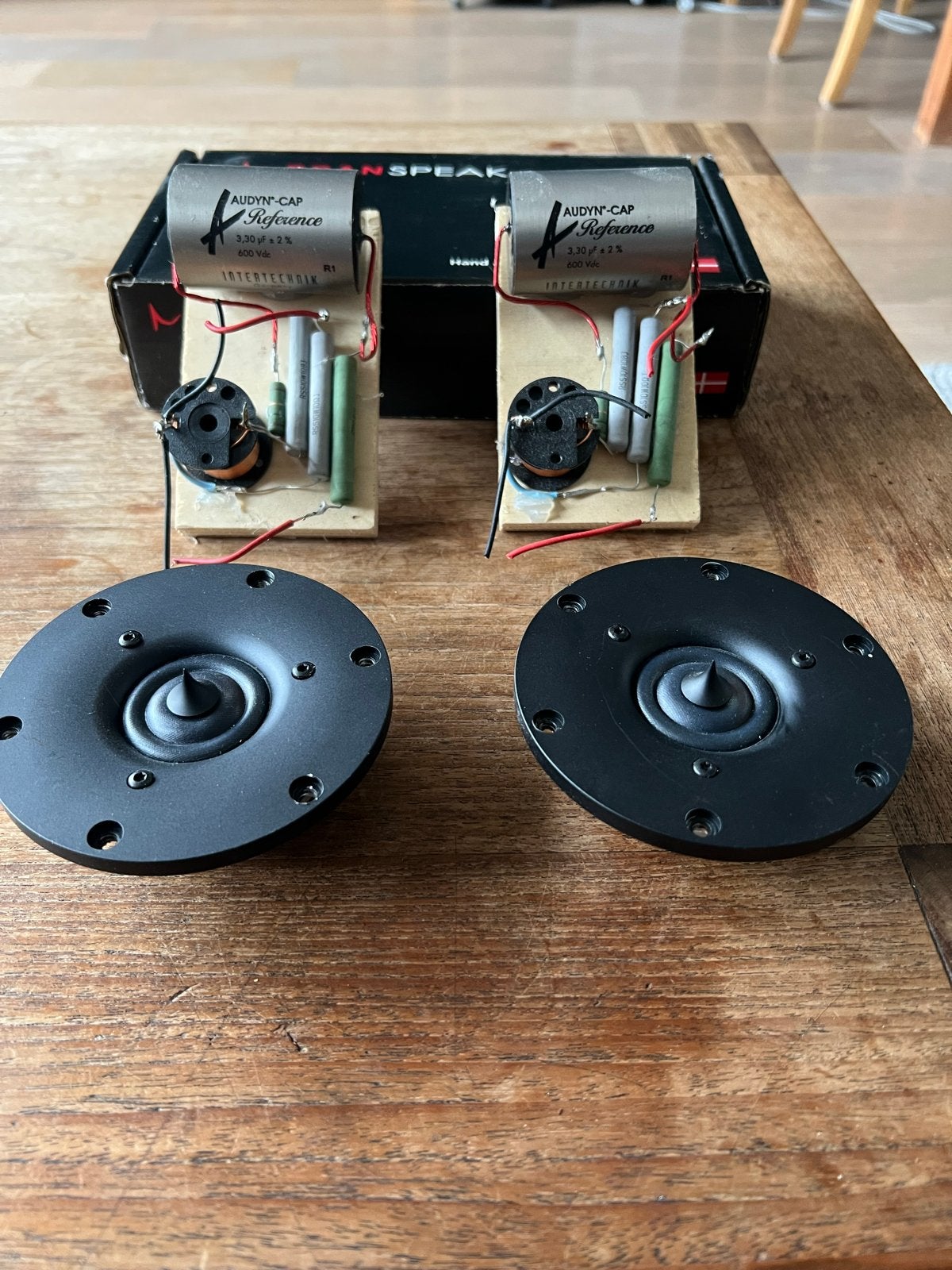 ScanSpeak R2904/700009 tweeters met Audyn-Cap filters, Overige typen, Zo goed als nieuw, Minder dan 60 watt, Ophalen