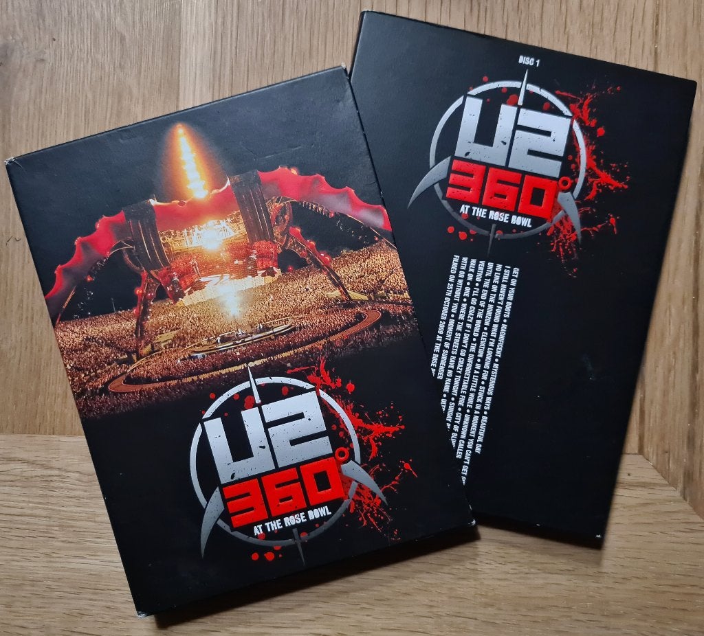 U2 - 360 at the Rose Bowl ( 2x DVD ), Vanaf 16 jaar, Ophalen of Verzenden, Zo goed als nieuw, Concert