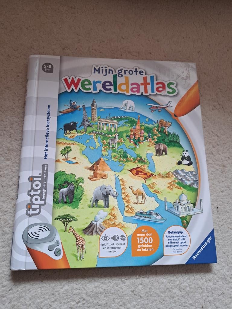 Tiptoi Mijn grote Wereldatlas, Kinderen en Baby's, Speelgoed | Educatief en Creatief, Ophalen of Verzenden