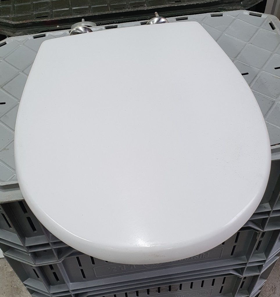 Pressalit 3000 Toiletbril - 2 stuks, Ophalen of Verzenden, Gebruikt, Chroom, Toilet