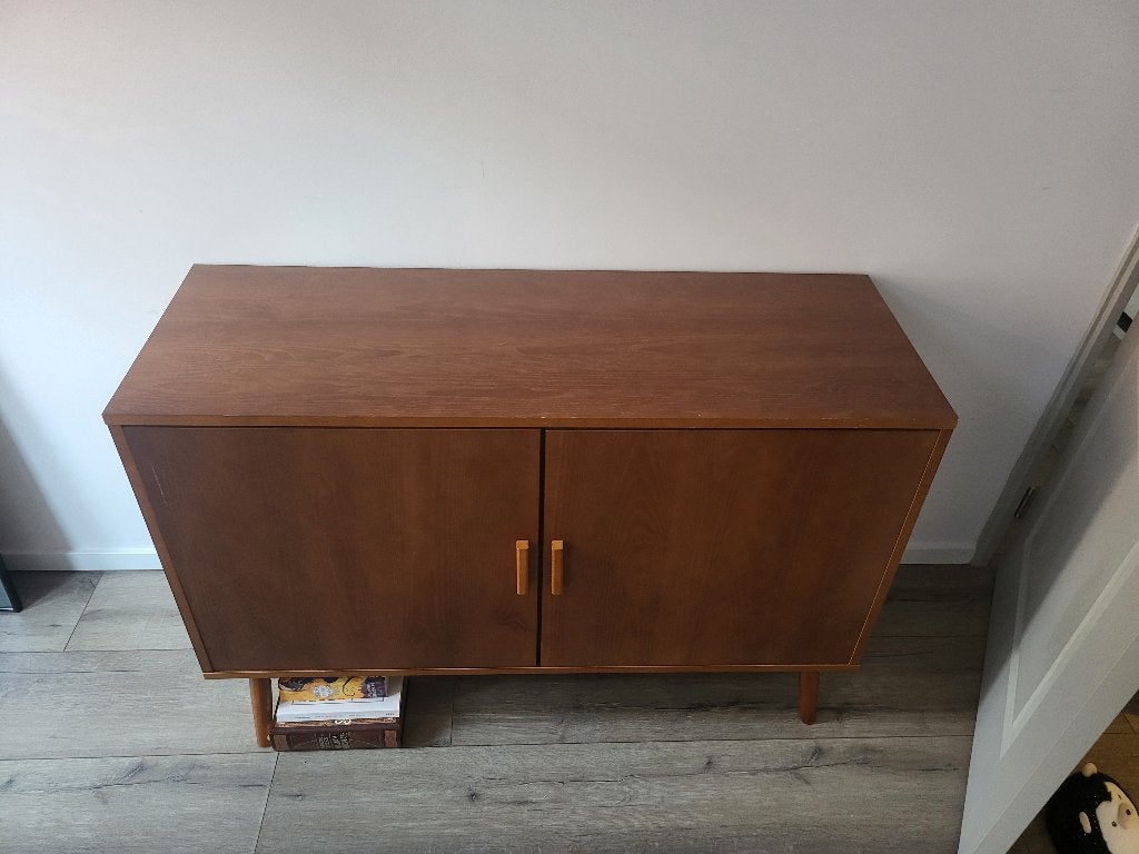 Dressoir San Leo Kwantum, Huis en Inrichting, Kasten | Dressoirs, Gebruikt, 100 tot 150 cm, 25 tot 50 cm, Met deur(en), Met plank(en)
