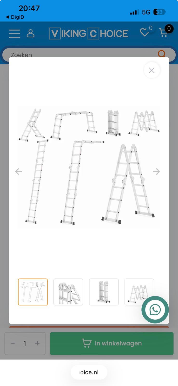 Vouwtrap, Ophalen, Gebruikt, Overige typen, 2 tot 5 meter