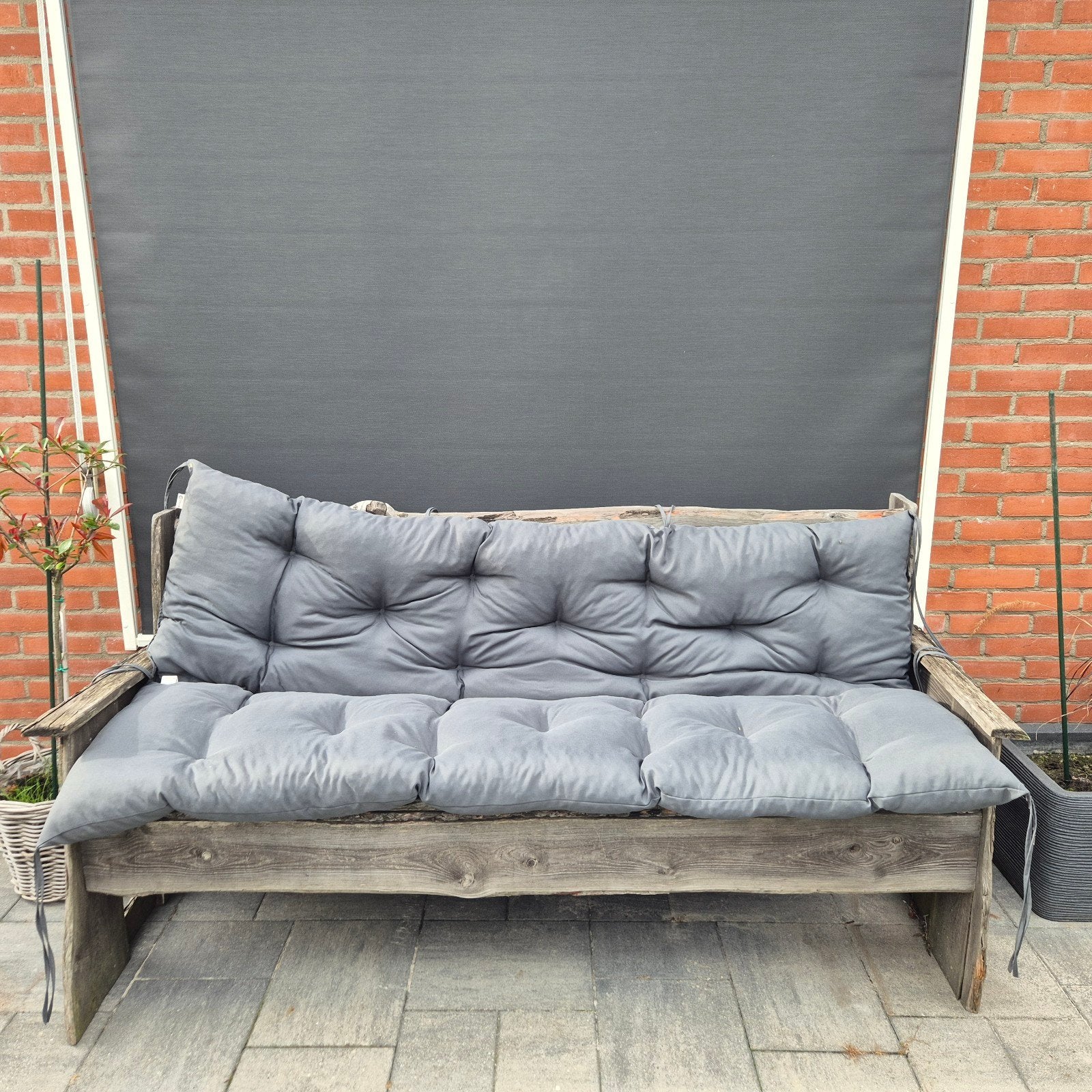 Kussen voor een tuinbank., Ophalen, Gebruikt