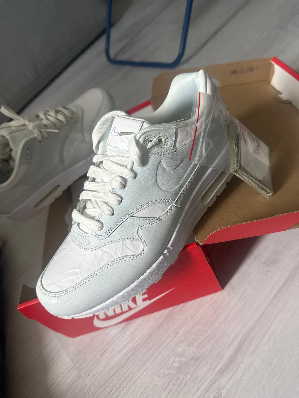 Nike Air Max 1 Summit White/Sail - Maat 43 Nieuw DS, Wit, Nieuw, Ophalen of Verzenden, Sneakers of Gympen