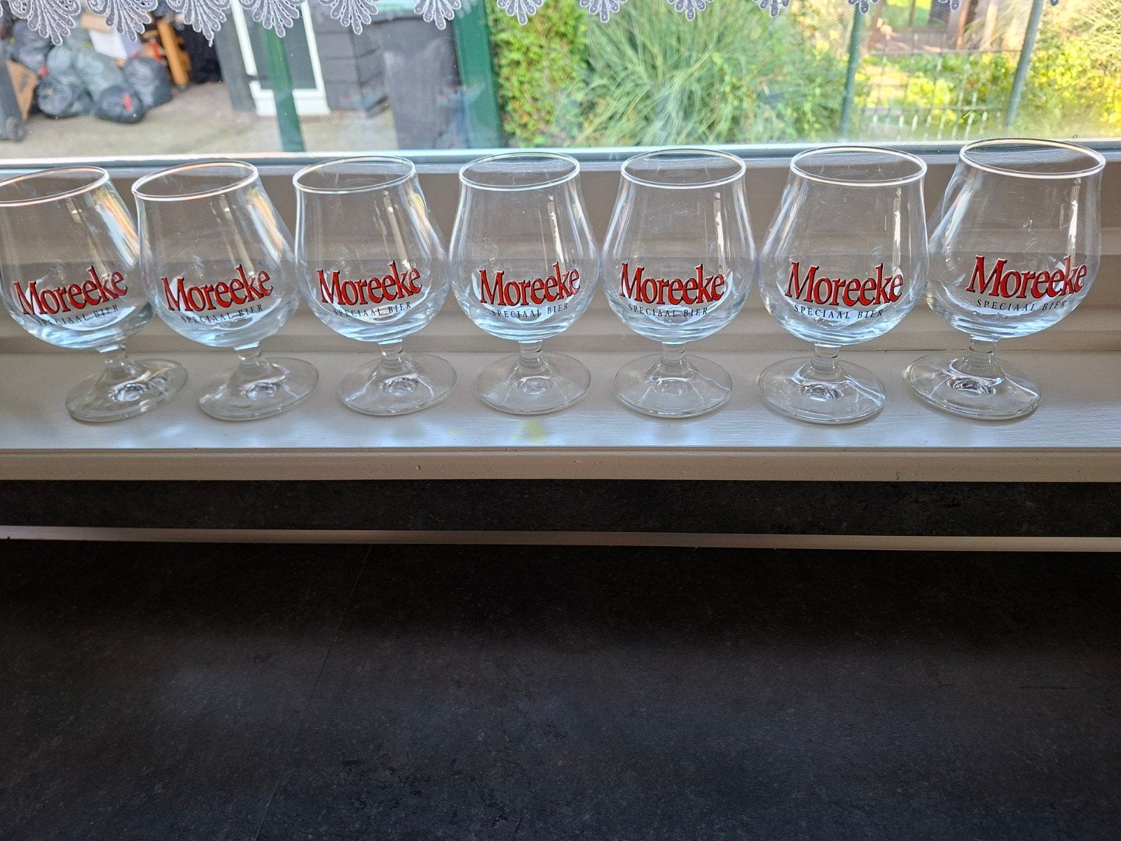 6 Moreeke Speciaal Bier glazen, Ophalen of Verzenden