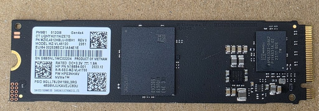 ZGAN Samsung NVMe SSD 512 GB voor de nieuwere laptops/Pc’s, Intern, SSD, Ophalen of Verzenden, Zo goed als nieuw