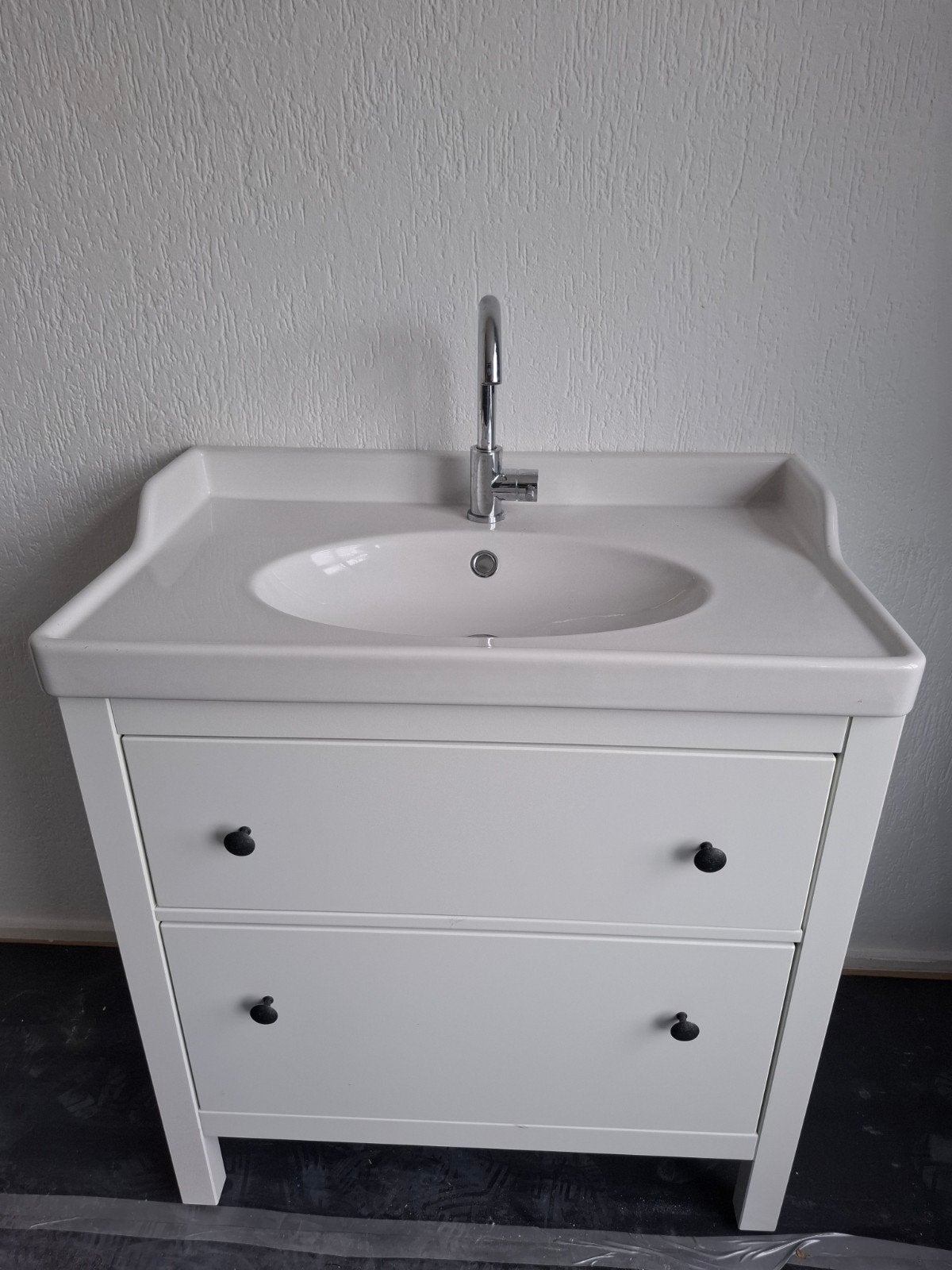 IKEA wastafel met onderkast en kraan, Ophalen, Gebruikt, 50 tot 100 cm, Minder dan 100 cm