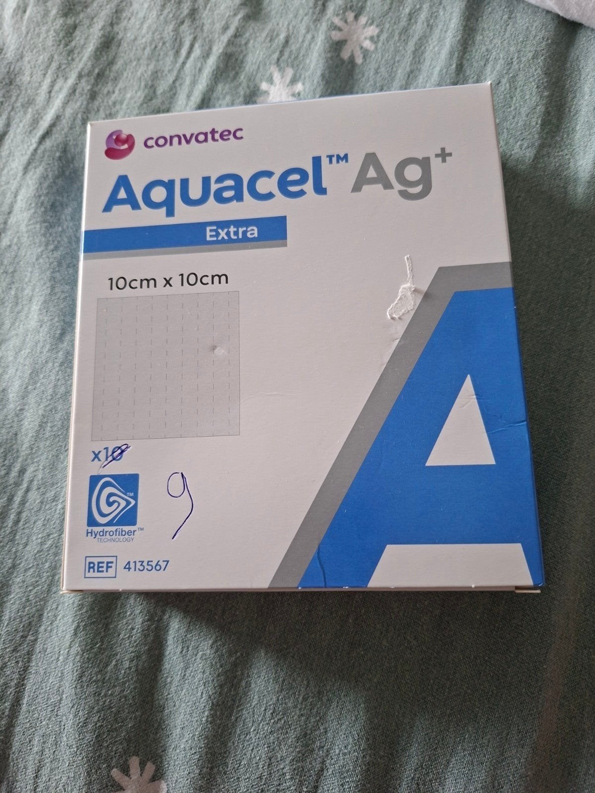 Aquacel Extra Hydrofiber wondverband 10 x 10 cm 9 stuks, Ophalen, Nieuw