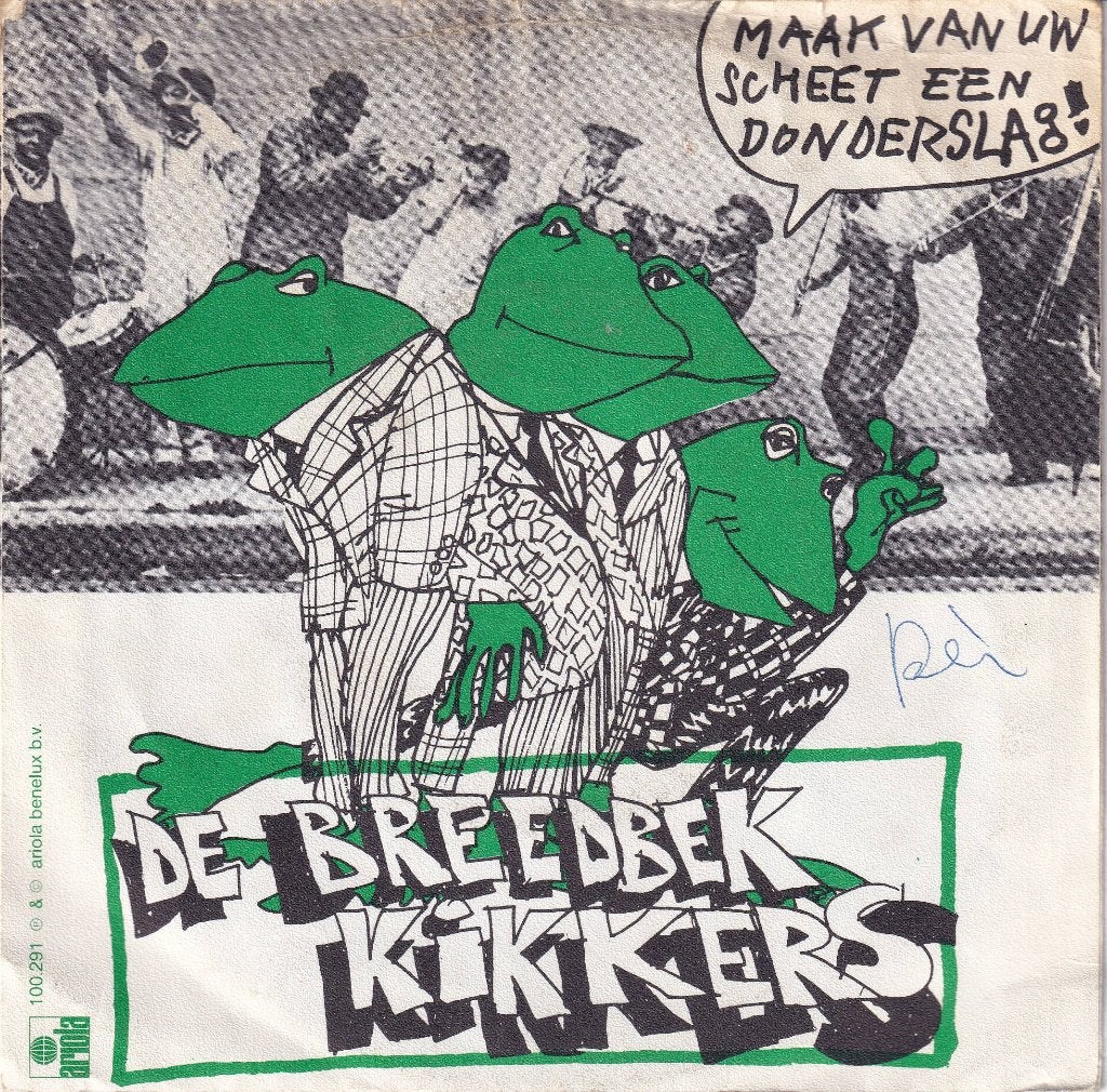 351 De Breedbekkikkers – Maak Van Uw Scheet Een Donderslag!, Gebruikt, Fotohoes, Overige genres, 7 inch