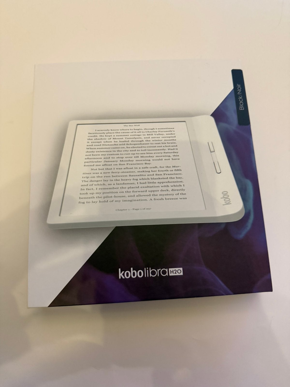 Kobo Libra H2O – zo goed als nieuw - met doos en sleepcover, Computers en Software, E-readers, Kobo, Kobo, Zo goed als nieuw, 7 inch