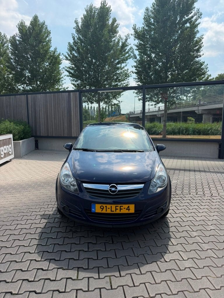 Opel Corsa 1.0 12V 3D 2010 Blauw, Auto's, 450 kg, 40 €/maand, Blauw, Origineel Nederlands