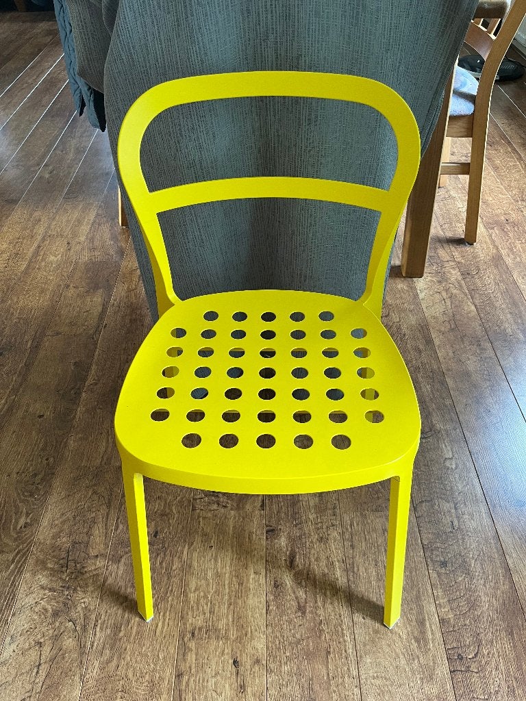 Gele Stoel van Ikea, Huis en Inrichting, Stoelen, Ophalen, Gebruikt, Overige kleuren, Metaal