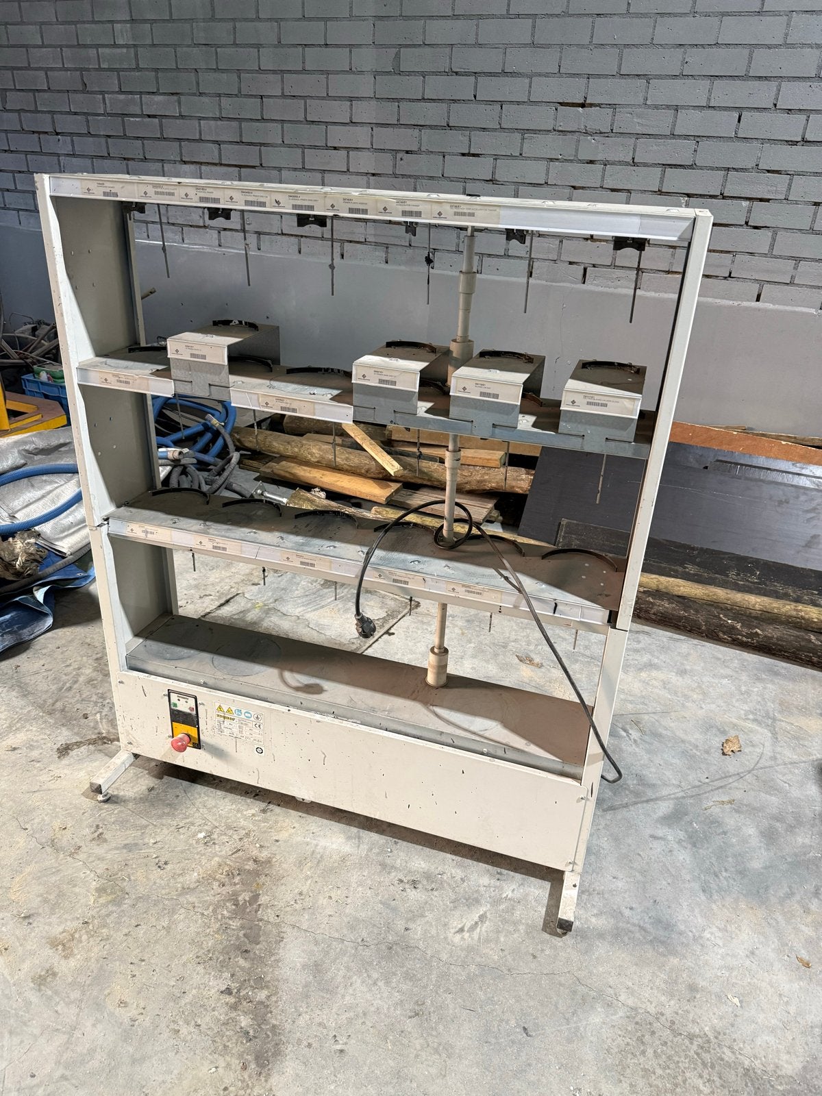 Lak mengmachine, Ophalen, Gebruikt
