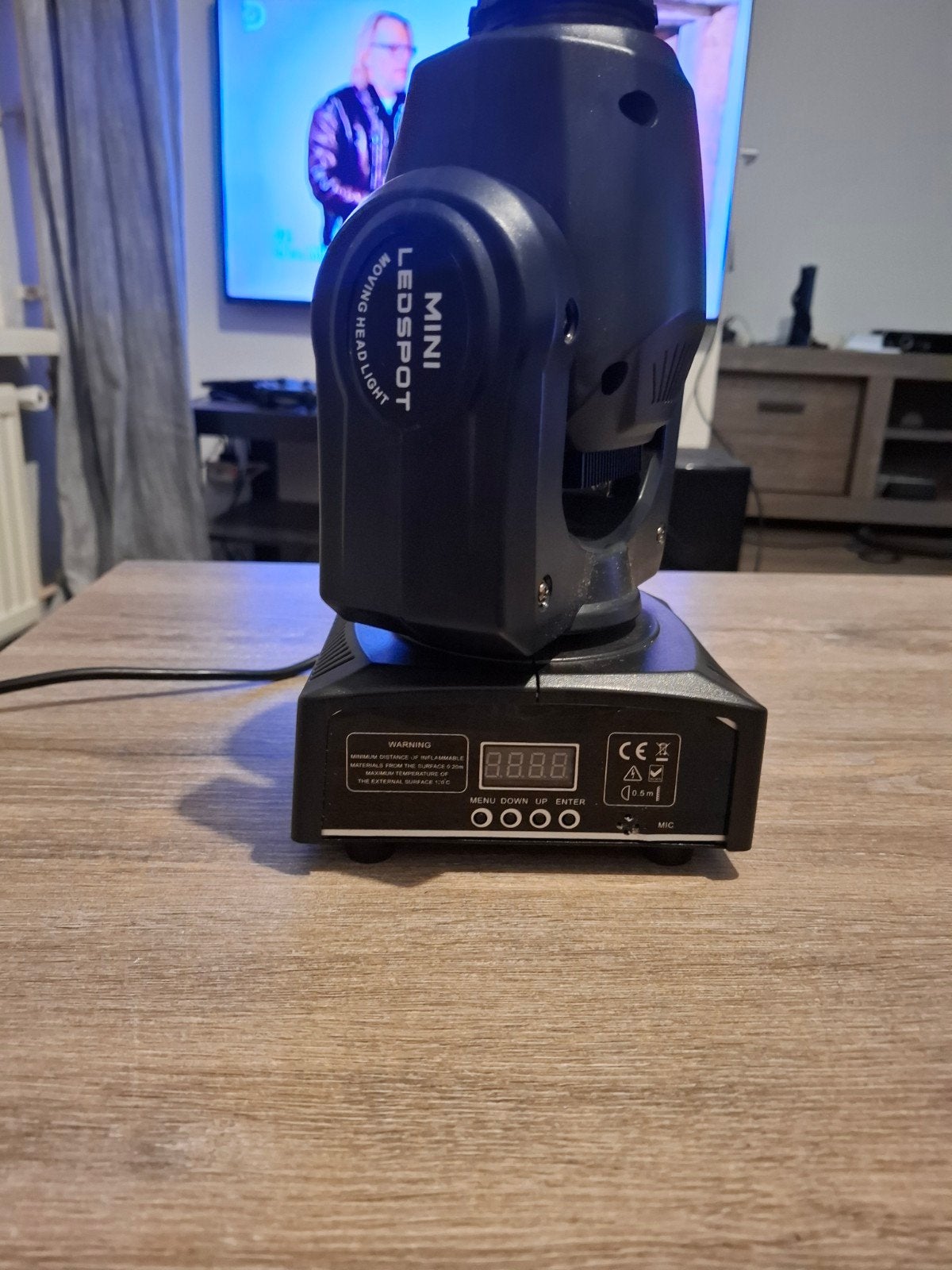 Mini LED Spot Moving Head Lichteffect, Ophalen of Verzenden, Zo goed als nieuw, Licht, Kleur