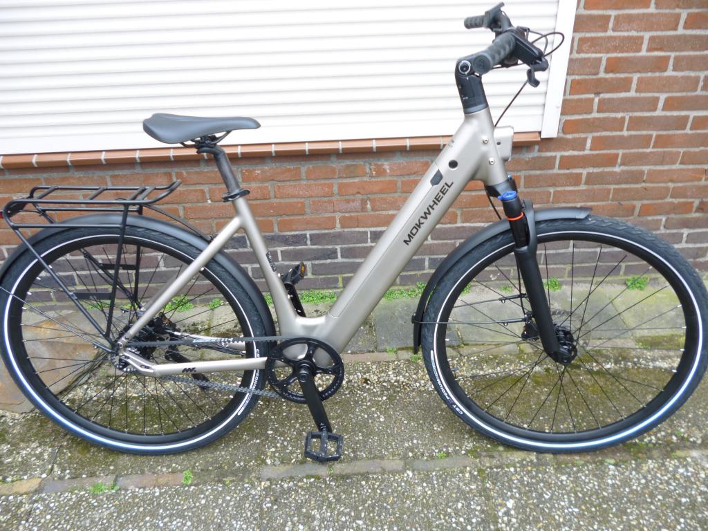 ebike  mokwheel flint ST pro met riem aandrijving nieuw, Nieuw, 51 tot 55 cm, 50 km per accu of meer, Ophalen