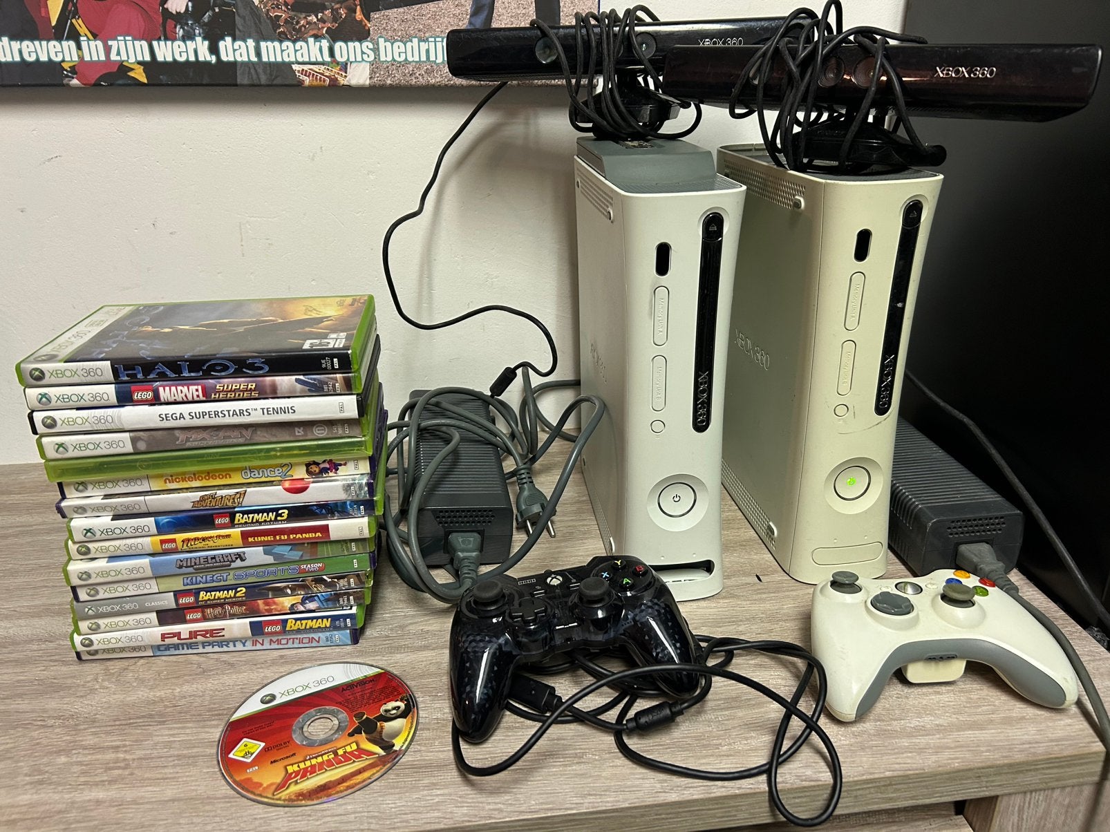 2x Xbox 360 waarvan 1 met 60Gb harde schijf, Ophalen, Gebruikt, Met games, 60 GB