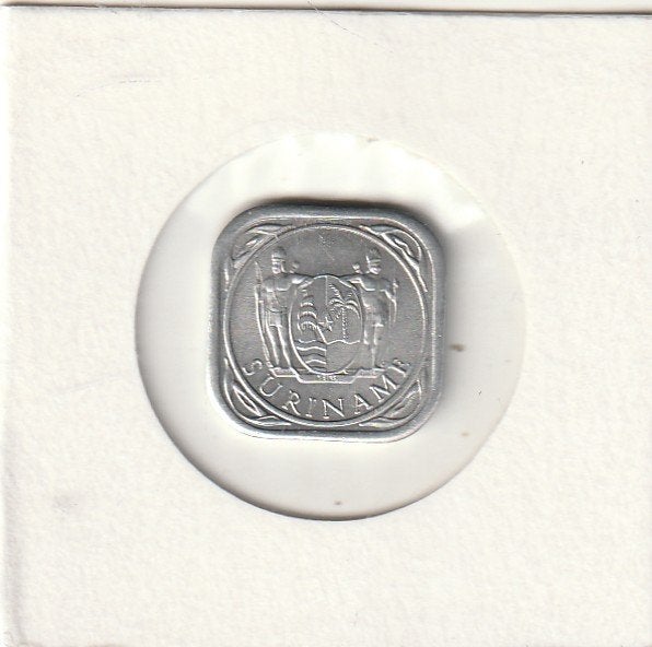 Suriname munten 5 cent 1976, Ophalen of Verzenden, Gebruikt