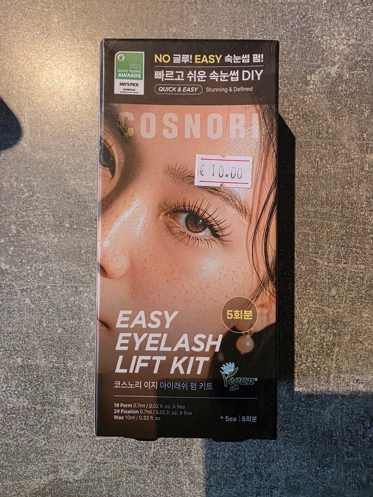 korean k-beauty COSNORI Easy Eyelash Lift Kit - Wimperlift, Ogen, COSNORI, Onbekend, Nieuw