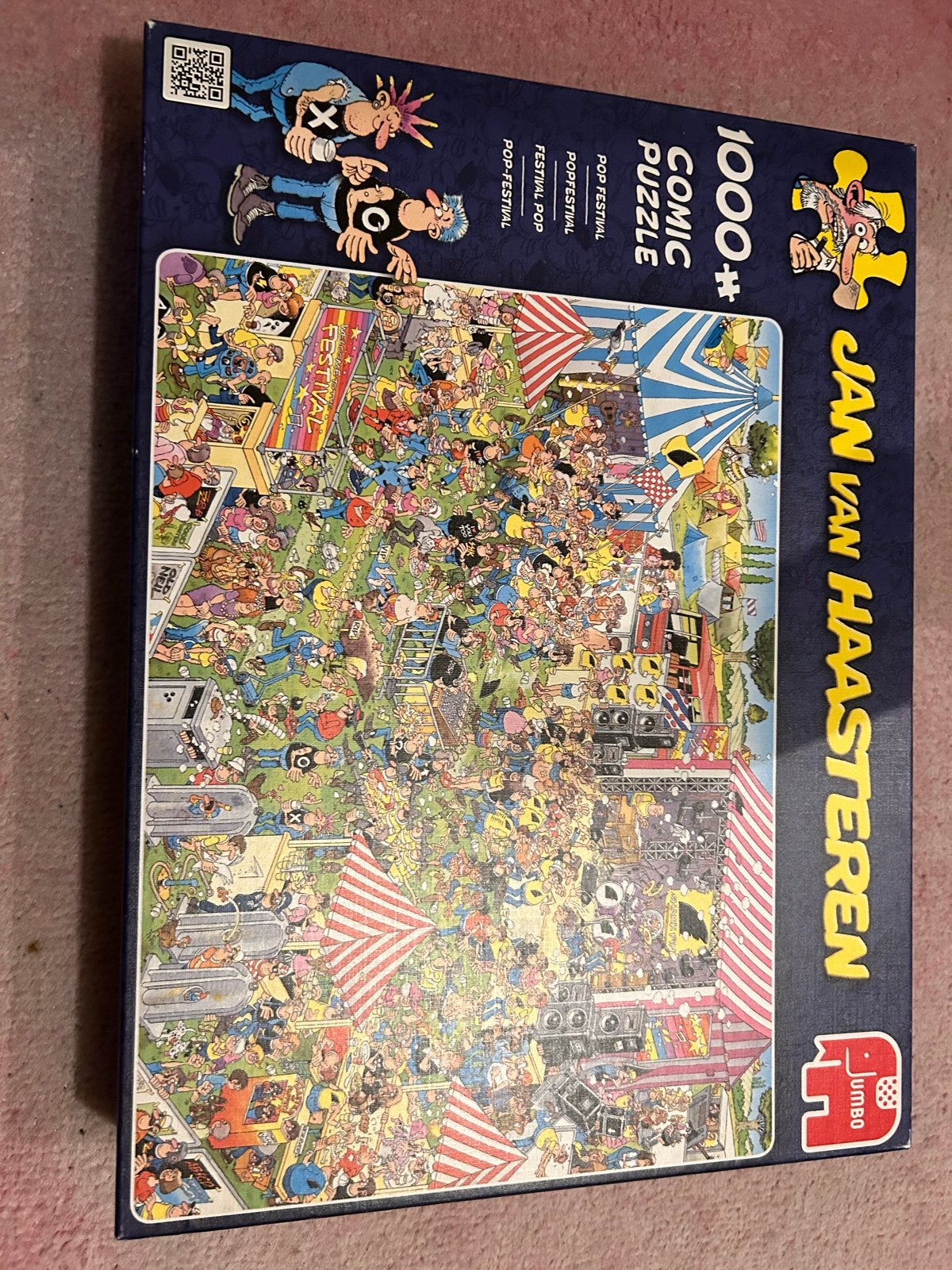 Jan van Haasteren - Het Rockconcert (1000 stukjes), Ophalen, 500 t/m 1500 stukjes, Zo goed als nieuw, Legpuzzel