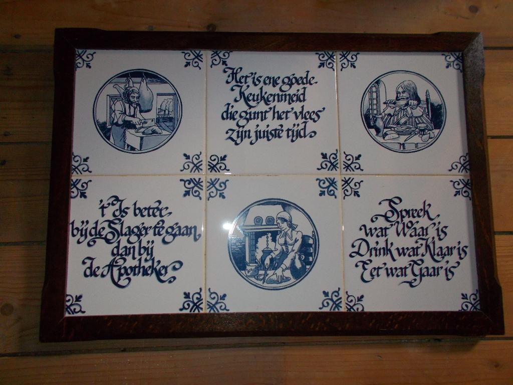 vintage tegeltableau, Antiek en Kunst, Ophalen