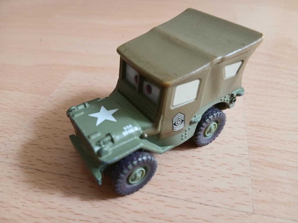Disney Cars 1 , Sarge bewegende ogen (2009), Ophalen of Verzenden, Gebruikt