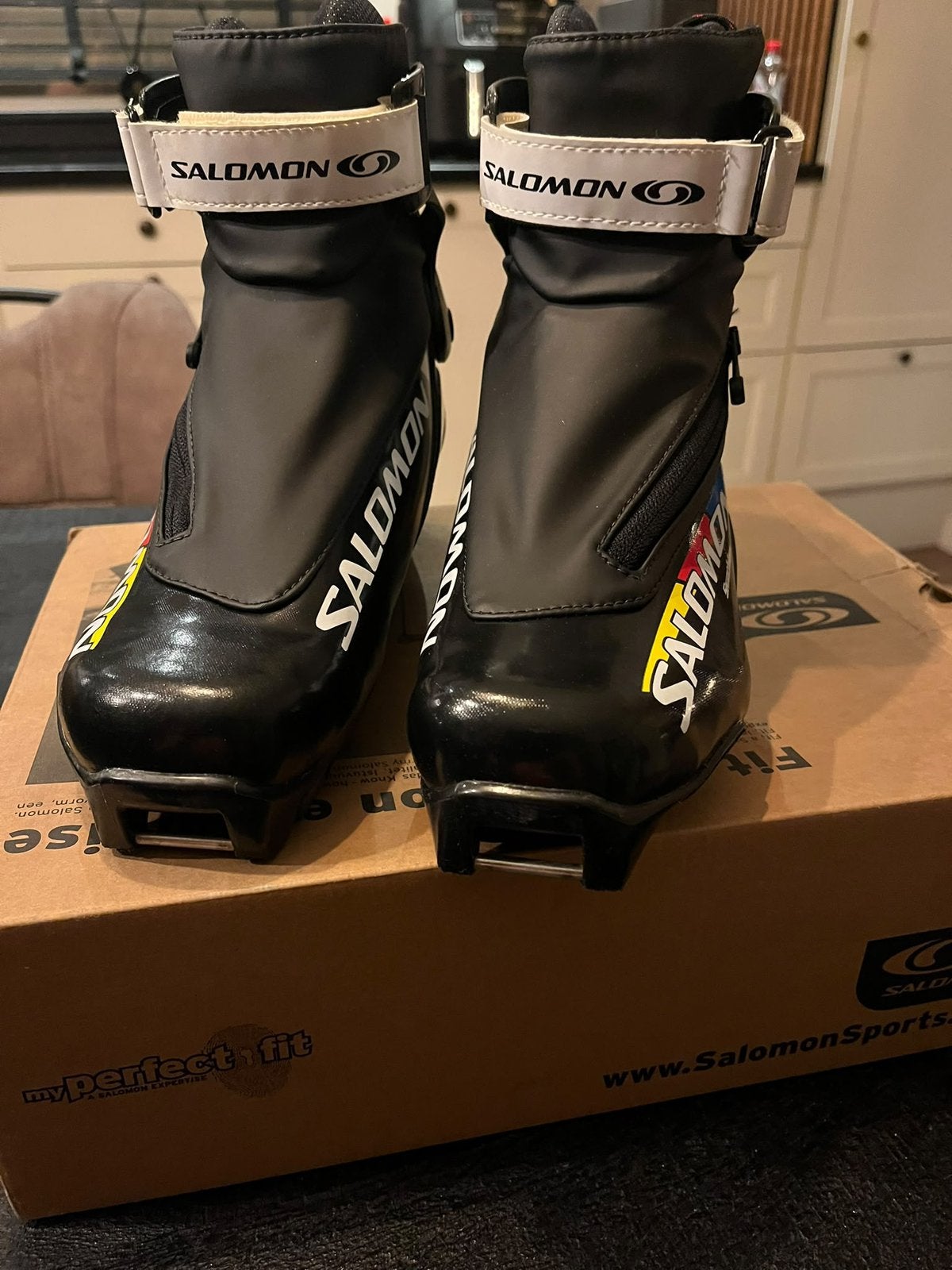 Salomon klapschoenen /langlauf, Overige merken, Klapschaats, Ophalen of Verzenden, Zo goed als nieuw