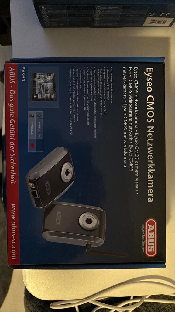 ABUS Eyseo CMOS Netwerkcamera - Nieuw in doos, Ophalen of Verzenden, Nieuw, Binnencamera
