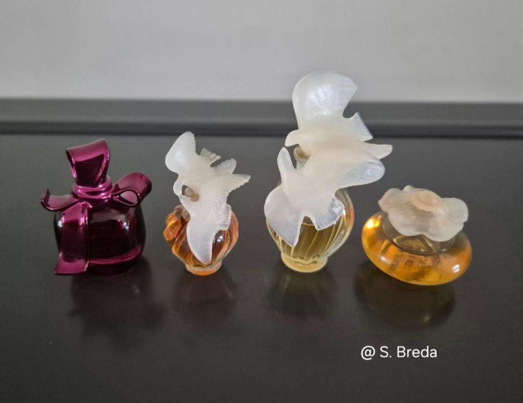 Set 4x Nina Ricci miniaturen Ricci L'air du Temps Fleurs, Ophalen of Verzenden, Zo goed als nieuw