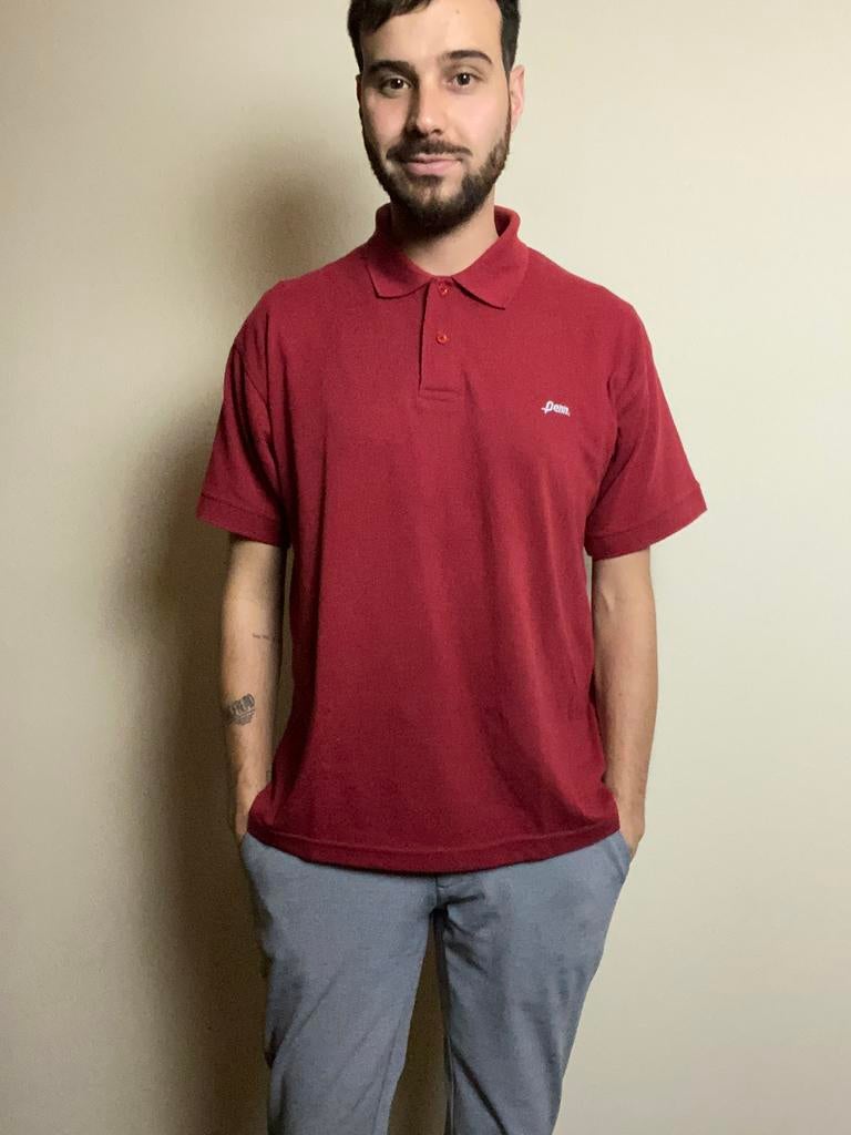 Vintage polo shirt - rood - Penn - M / medium, Hgv, Maat 48/50 (M), Hgv, Ophalen of Verzenden