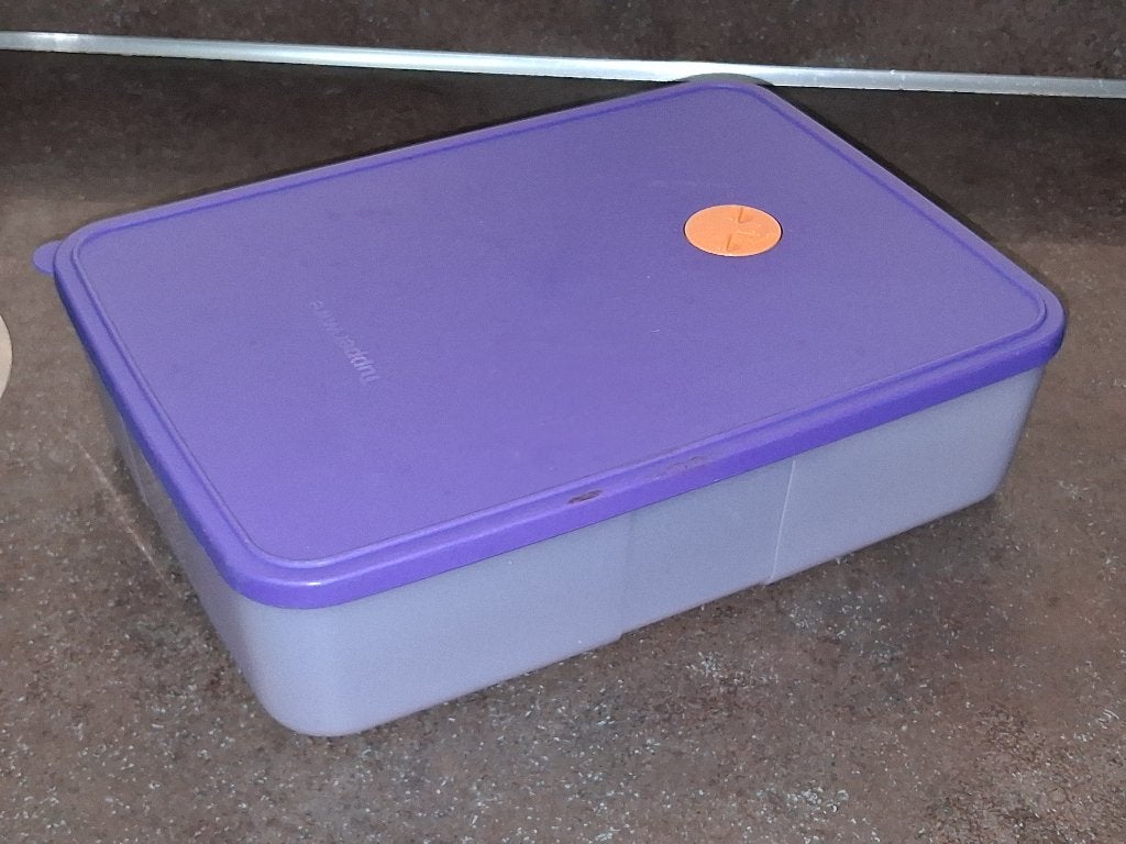 Tupperware diepvries datefresh doos 3,3 ltr blauw, Ophalen of Verzenden, Zo goed als nieuw, Blauw, Overige typen