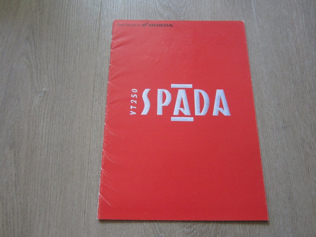 Honda VT 250 Spada brochure folder JDM, Ophalen of Verzenden, Honda