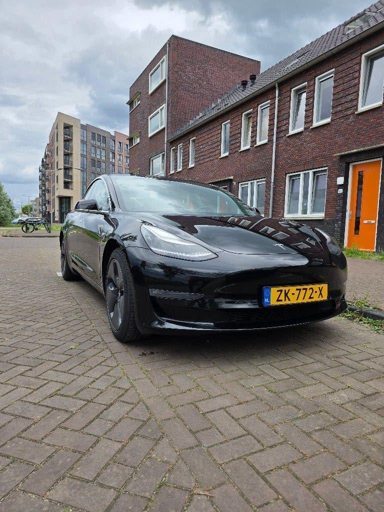 Tesla Model 3 2019 Zwart,145.000 km, Auto's, Tesla, Particulier, Model 3, ABS, Achteruitrijcamera, Adaptive Cruise Control, Airbags