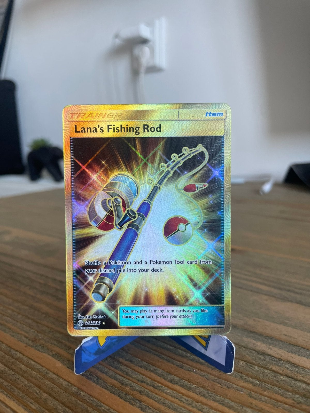 Pokémon Kaart: Lana's Fishing Rod Secret Gold Rare (266/236), Ophalen of Verzenden, Zo goed als nieuw