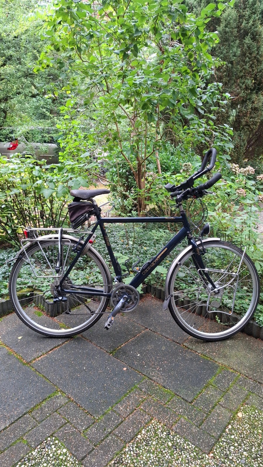 Koga Miyata toerfiets met versnellingen en bagagedragers, Fietsen en Brommers, Gebruikt, Velgrem, Versnellingen, 57 tot 61 cm