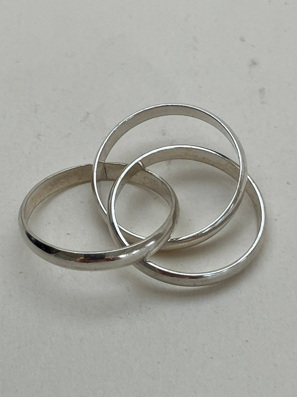 Zilveren Trinity ring, Sieraden, Tassen en Uiterlijk, Ringen, Ophalen of Verzenden, Zo goed als nieuw, 17 tot 18, Dame