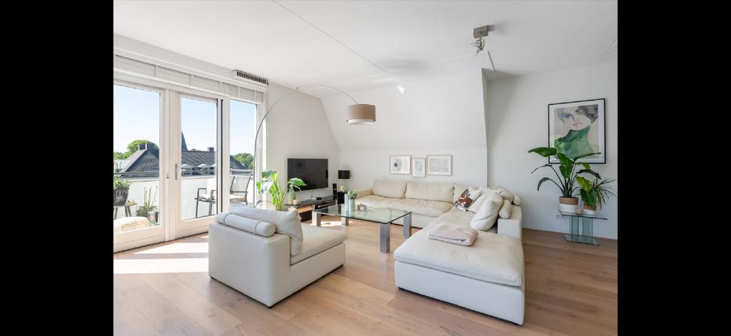 Modulaire Leren Hoekbank - Licht Beige/Crème