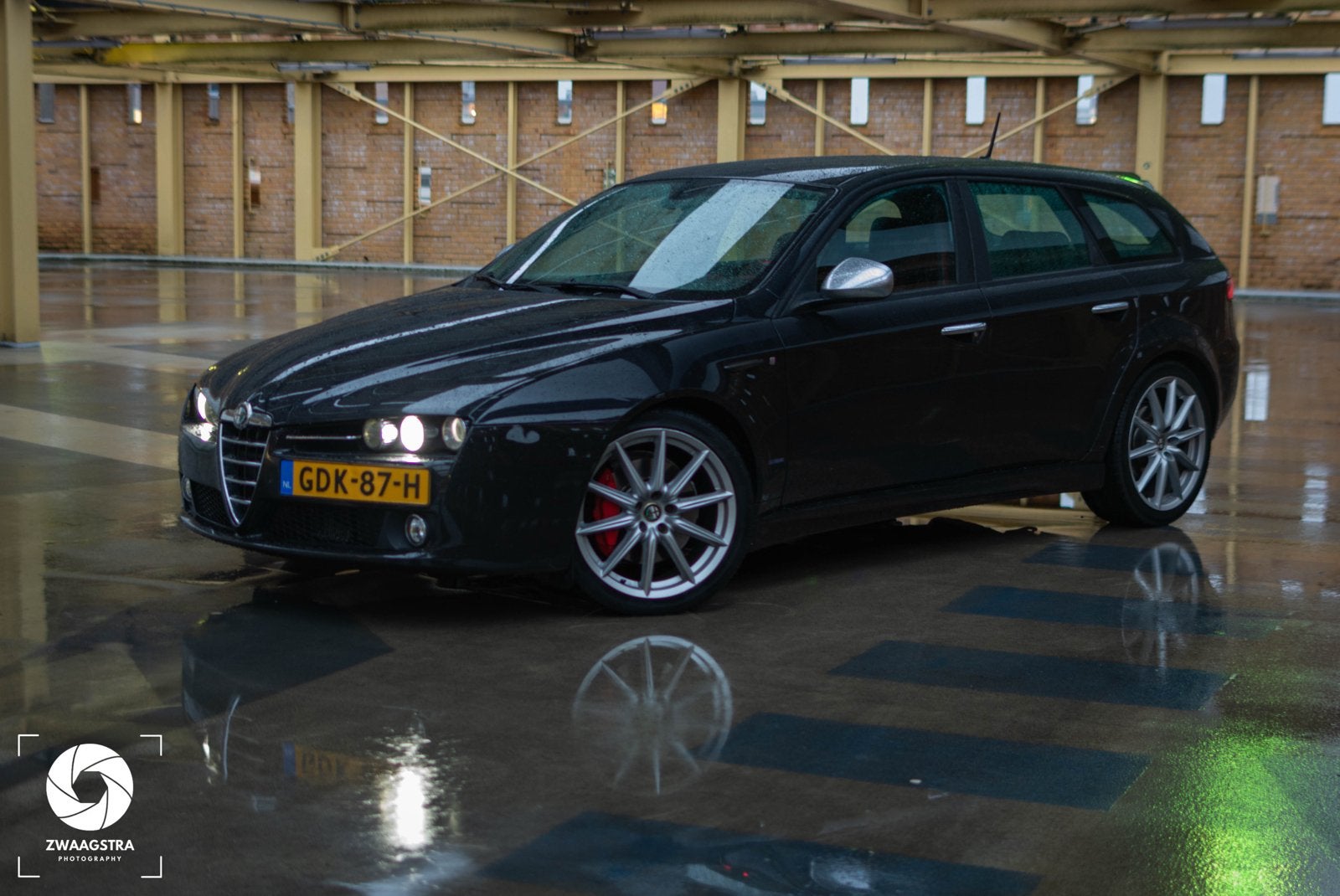 Alfa Romeo 159 2.4 Jtdm 20V SW 2008 Zwart LEES BESCHRIJVING!, Ophalen, Gebruikt, Alfa Romeo