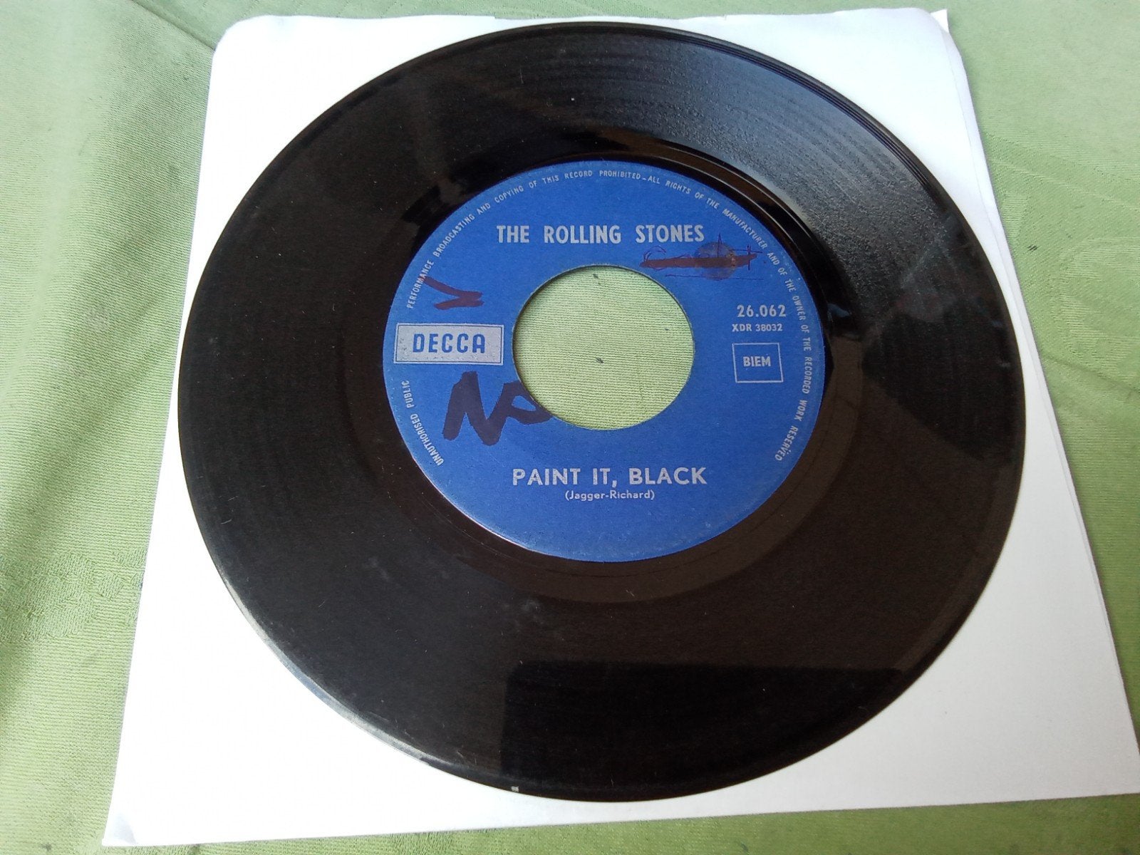 Rolling Stones.           paint it black, Cd's en Dvd's, Vinyl Singles, Verzenden, Gebruikt, 7 inch, Pop