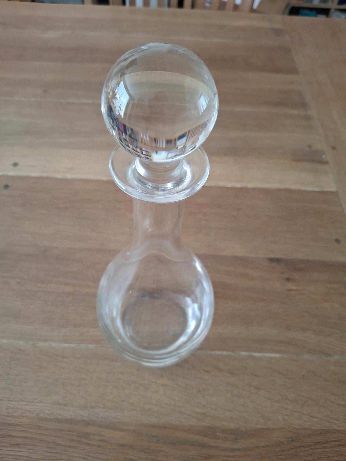 Glazen karaf met stop - Vintage, Ophalen