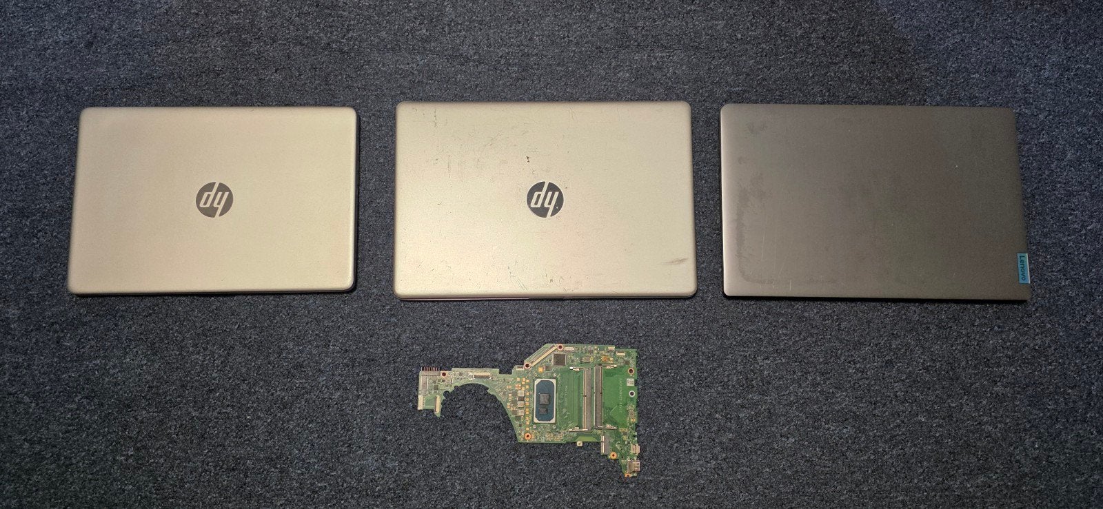2x Hp en 1x Lenovo laptop defect, Ophalen of Verzenden, Niet werkend, 15 inch, 2 tot 3 Ghz