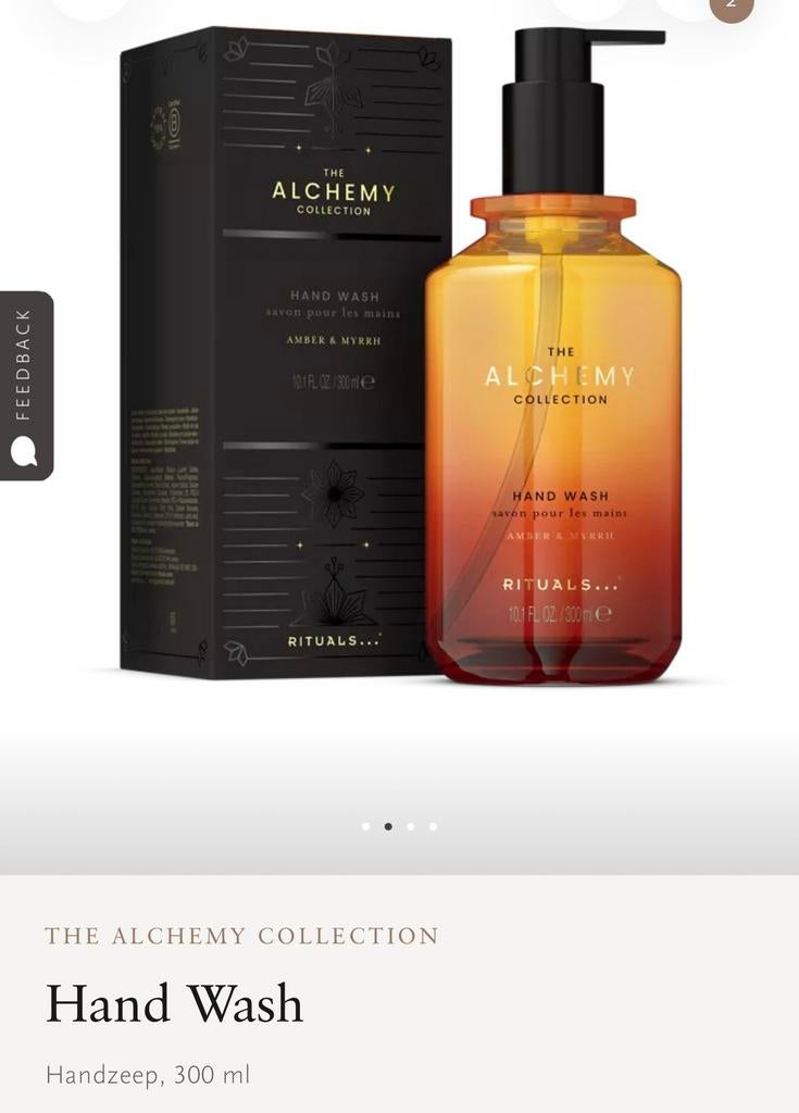 Rituals Alchemy hand wash 300 ml 🤎🤩 Nieuw!, Ophalen of Verzenden, Nieuw, Bad & Douche